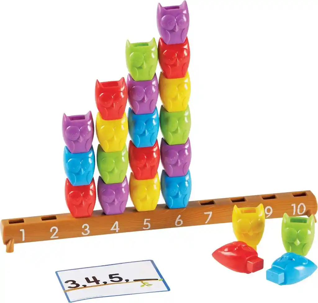 Juego Montessori Para Contar Búhos Del 1 Al 10 Matemáticas