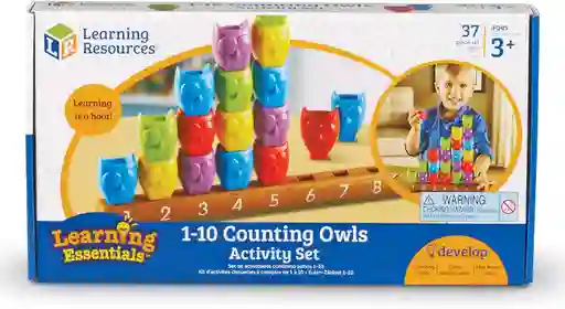 Juego Montessori Para Contar Búhos Del 1 Al 10 Matemáticas