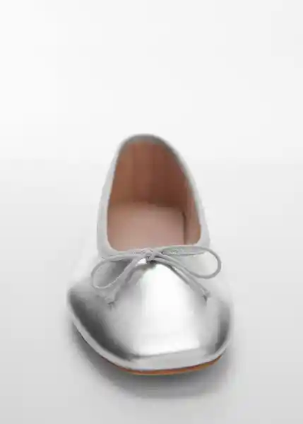 Zapatos Paso Plata Talla 35 Mujer Mango