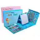 Set Artistico Infantil 208 Piezas Azul