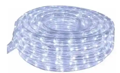 Luces De Navidad, Manguera Blanca - 9m