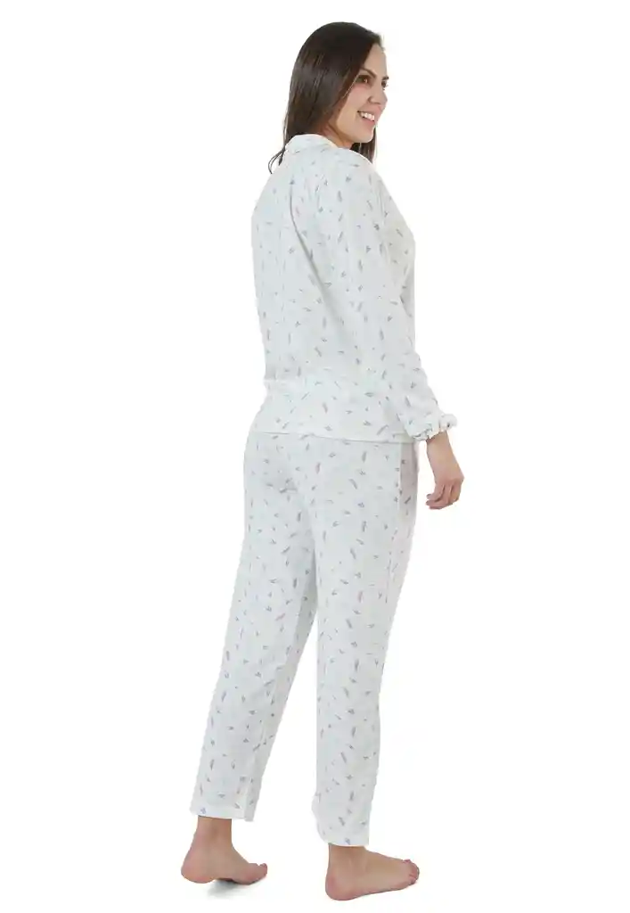 Pijama Mujer Lucia Estampada Lila Talla S