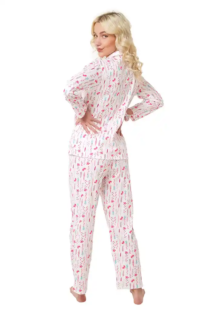 Pijama Mujer Lucia Estampada Santana Amatista Talla S