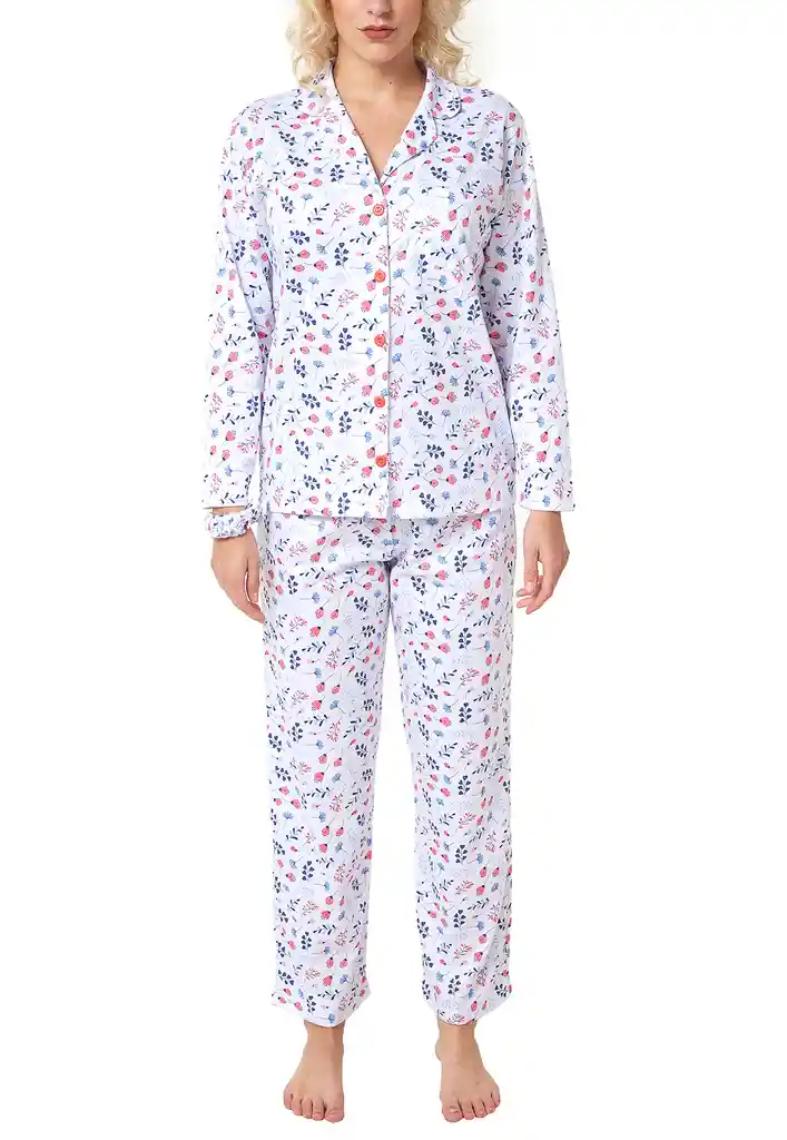 Pijama Mujer Lucia Estampada Santana Floral Talla M