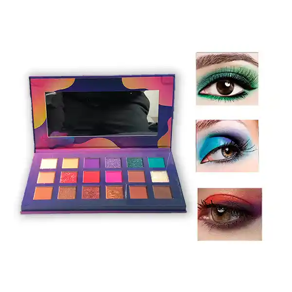 Paleta De Sombras 18 Tonos Cool