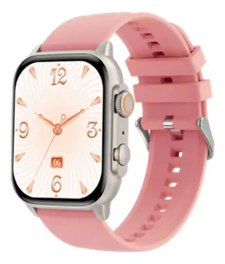 Reloj Inteligente Smartwatch Llamadas Bluetooh Gs-70 Rosa