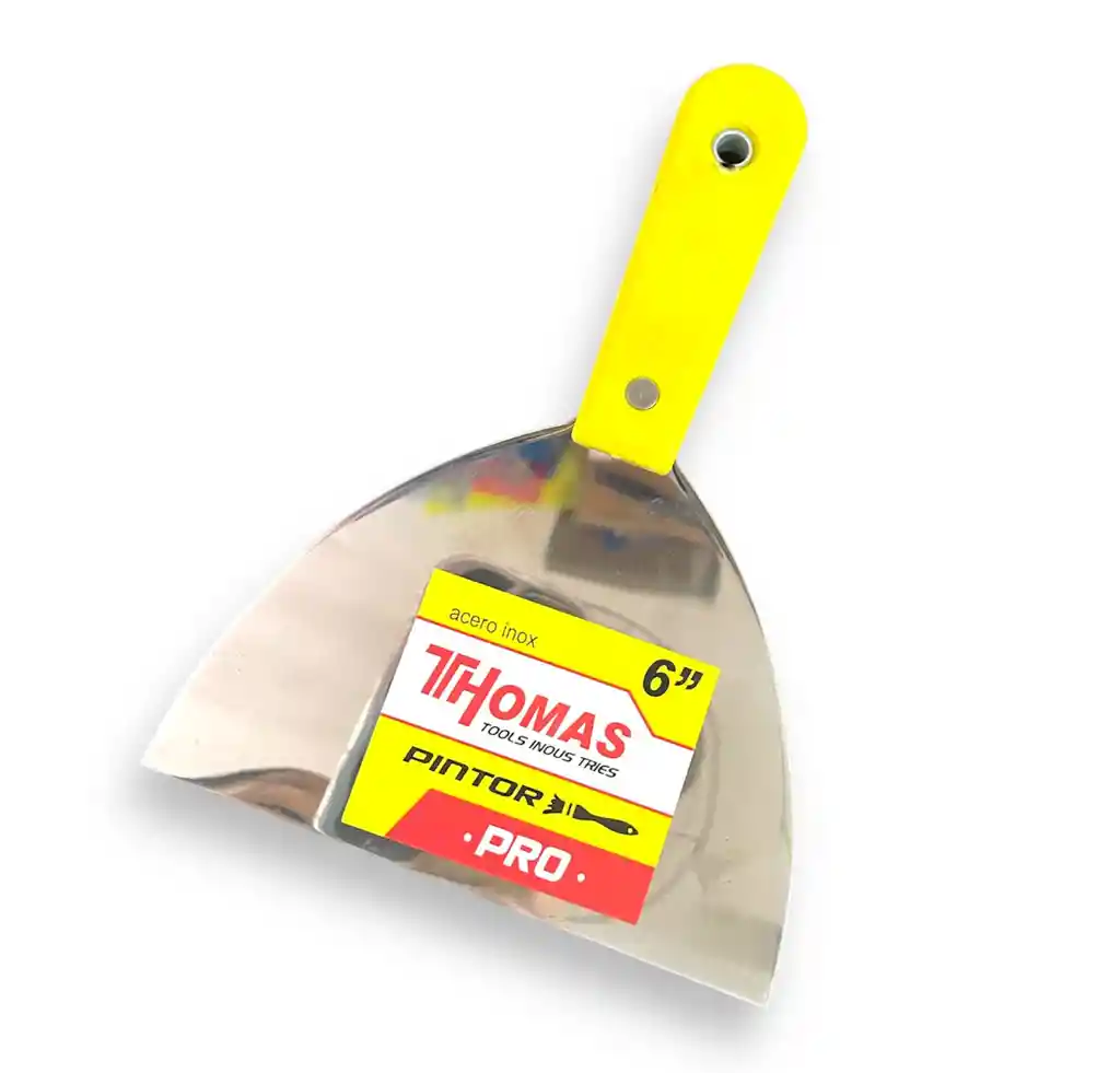 Espatula Metalica Mango Plastico 6"