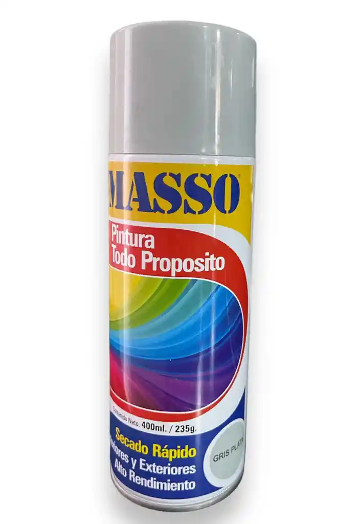 Aerosol Laca Gris Plata 400ml Masso