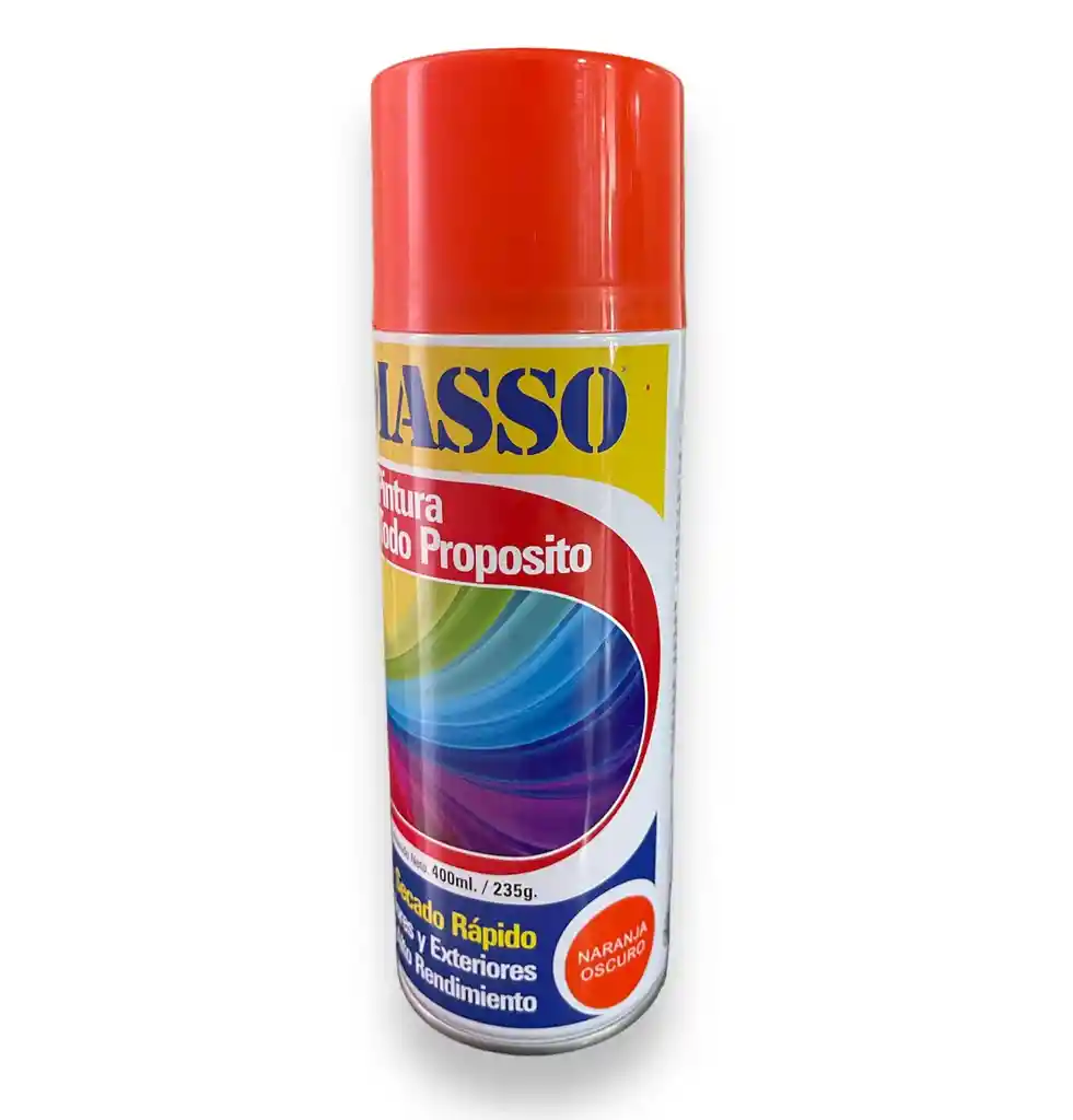 Pintura Laca Aerosol Naranja Oscuro 400ml Masso