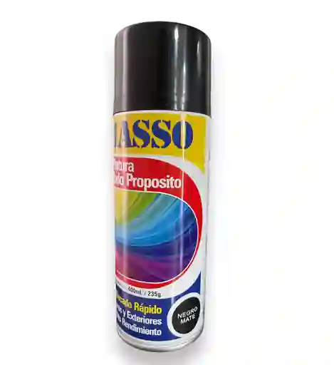 Pintura En Aerosol Negro Mate 400ml