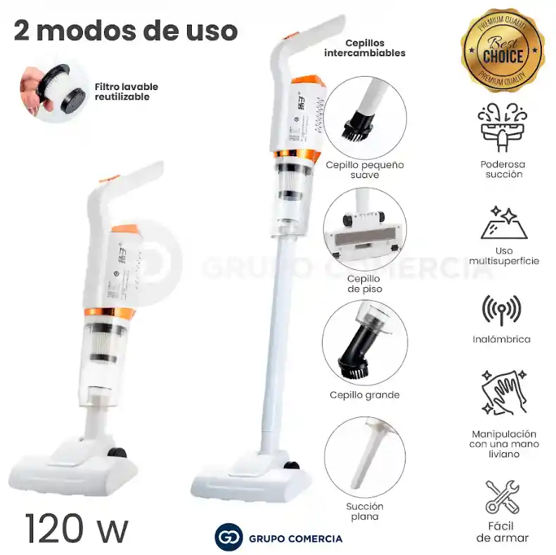 Aspiradora Inalámbrica Recargable Carga Usb Carro O Hogar