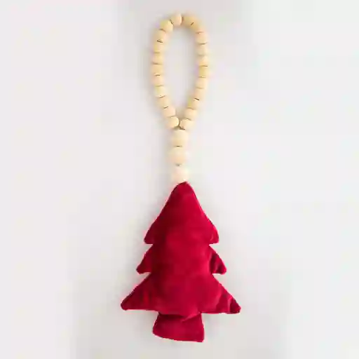 Adorno Arbol Navideño 12x31x3cm Rojo