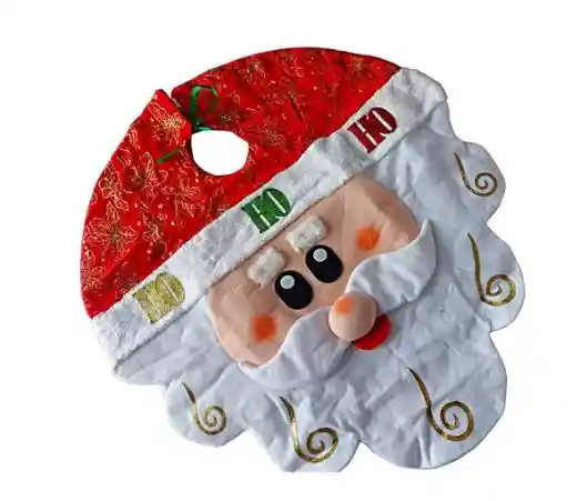 Pie De Arbol Navideño Santa Claus 80cm Acolchado Suave Tapet