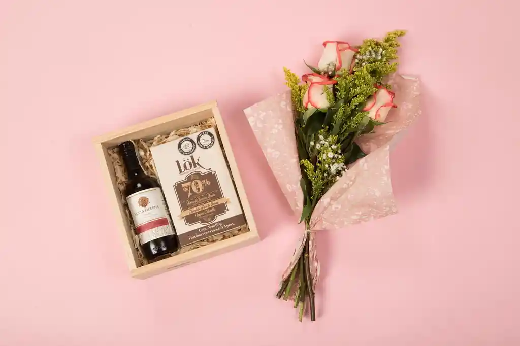 Vino Y Rosas (ancheta - Regalo)