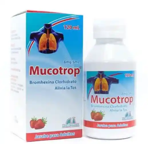 Mucotrop Jarabe Adulto 8mg/5 Ml Frasco 120 Ml