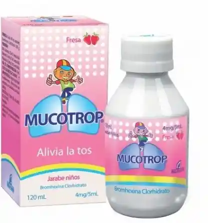 Mucotrop Jarabe Niño 4mg/5 Ml Frasco 120 Ml