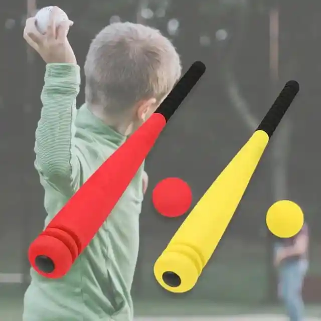 Bate De Béisbol Con Pelota Material Premium Apto Para Niños