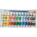 Pintura Al Oleo Unicolor Caja X 12 Colores Tubo De 12ml