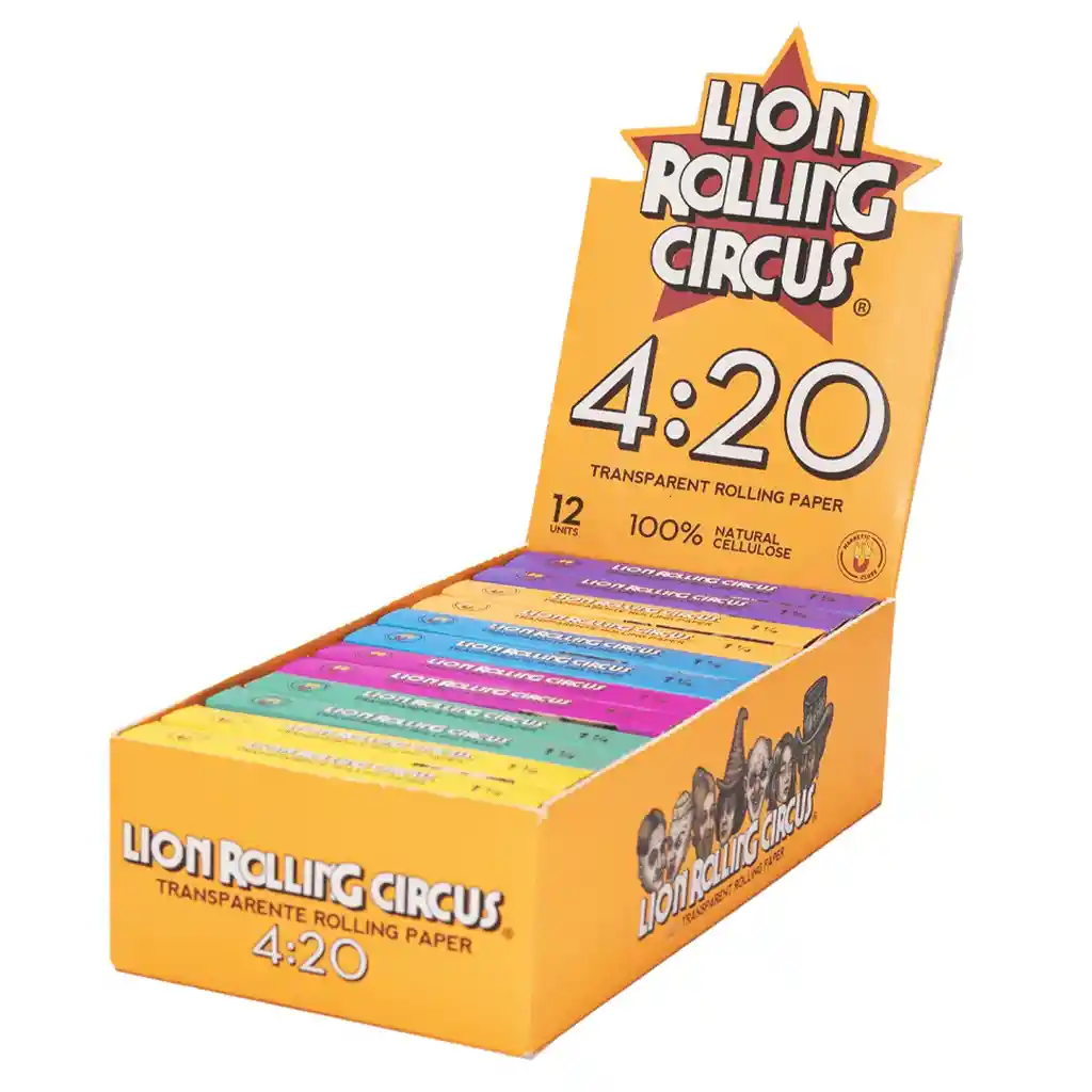 Papel Transparente 1 1/4 4:20 De Lion Rolling Circus