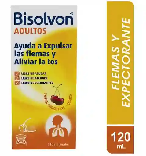 " Bisolvon Adultos Bromhexina Opella Jarabe Frasco X 120 Ml"