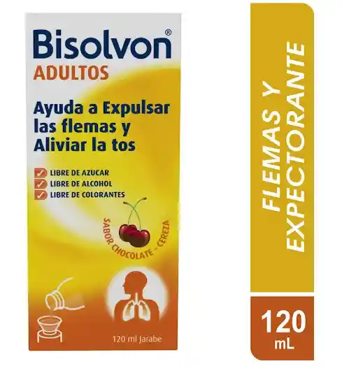 " Bisolvon Adultos Bromhexina Opella Jarabe Frasco X 120 Ml"