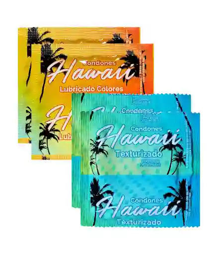 Paquete De Condones Hawaii X4uni