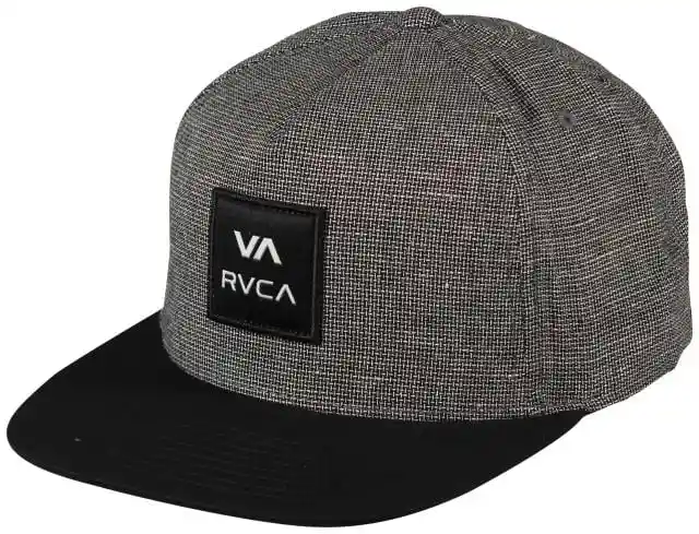 Gorra Rvca Gris Logo Negro Square Snapback