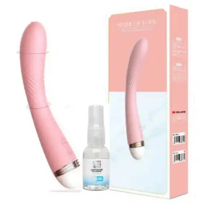 Vibrador Doble Estimulacion Arco + Limpiador De Juguetes Elixir Neutro 29 Ml