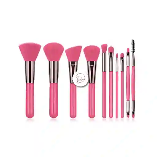 Set De Brochas Pink Ushas X10