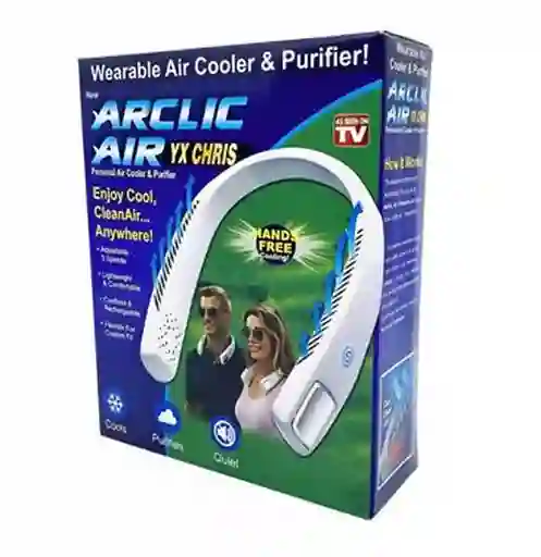 Ventilador Personal Portatil Para Cuello Recargable Blanco