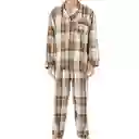 Pijama Hombre Leñadora Ocre Oscuro Talla Xl