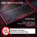 Teclado Gamer Mecánico Inalámbrico Redragon K616rgb Fizz Pro