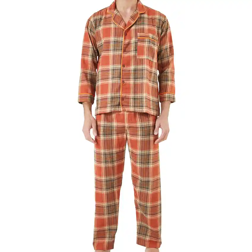 Pijama Hombre Leñadora Naranja Talla M