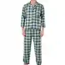 Pijama Hombre Leñadora Verde Militar Talla Xs