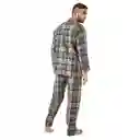 Pijama Hombre Leñadora Gris Pizarra Talla Xs