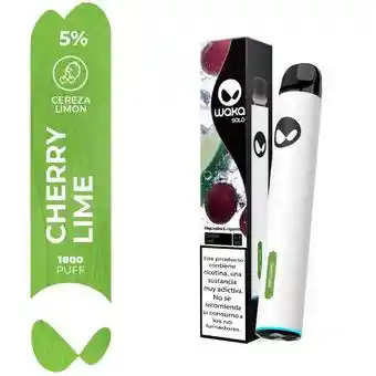 Vape Waka 1800 Puffs Cherry Lime