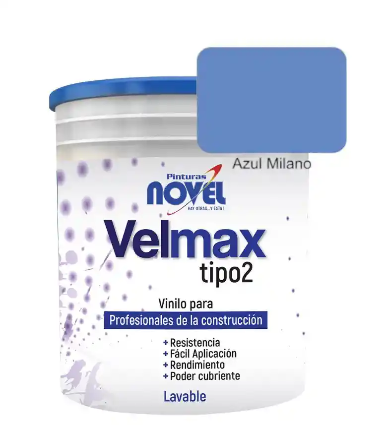 Velmax Pintura Azul Milano Lavable Interior Y Exterior Galon