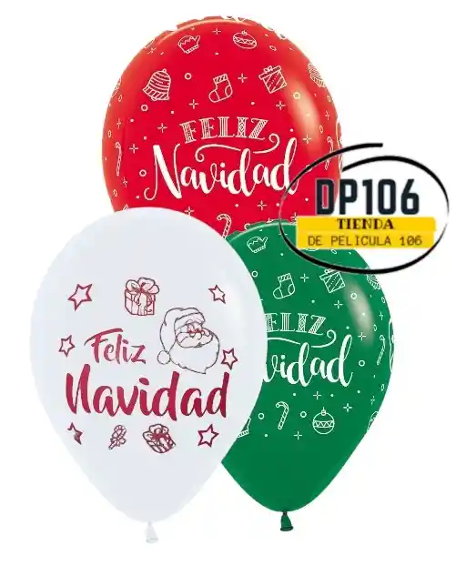 Globos De Navidad X 6 Und