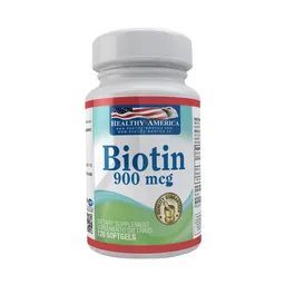 Biotina 900mcg Healthy America 100 Softgels
