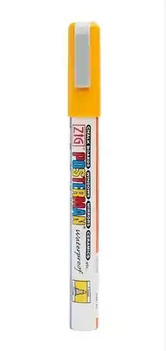 Posterman Marcador Amarillo Punta Fina 1mm