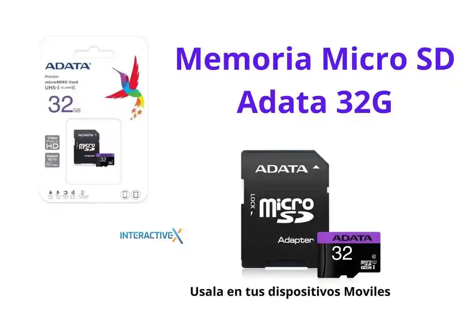 Memoria Micro Sd 32g Adata Clase 10