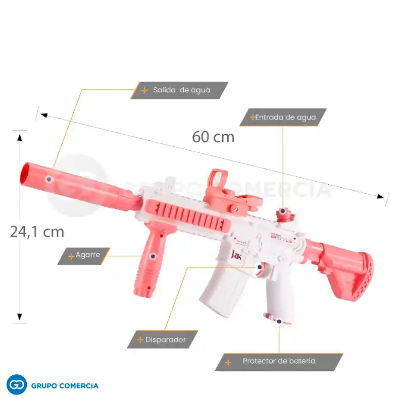 Pistola De Agua Presión Eléctrica Recargable Para Niños