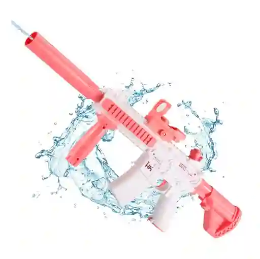 Pistola De Agua Presión Eléctrica Recargable Para Niños Rosado