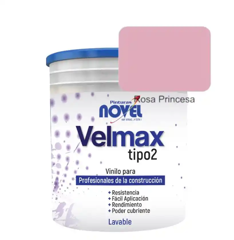 Velmax Pintura Rosa Princesa Lavable Interior Y Exterior Galon