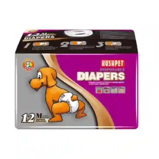 Pañales Para Perro M 7 A 16 Kg Paca X 12 Uds Cintura 48 A 63 Cm