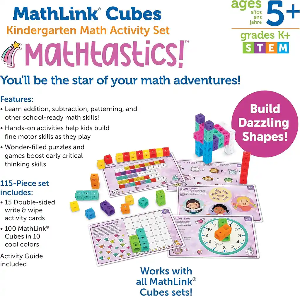 Juego Didáctico Matemáticas Mathlink Aventura Cubos Niñas