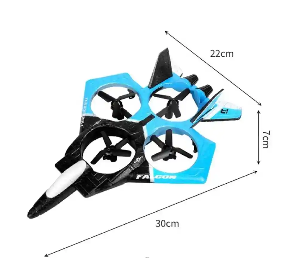 Dron Avion De Combate Dual Control Giros Acrobaticos
