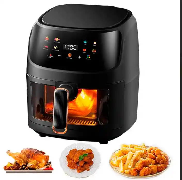 Freidora De Aire 10 Litros Antiadherente Digital 2400w Silver Crest Original