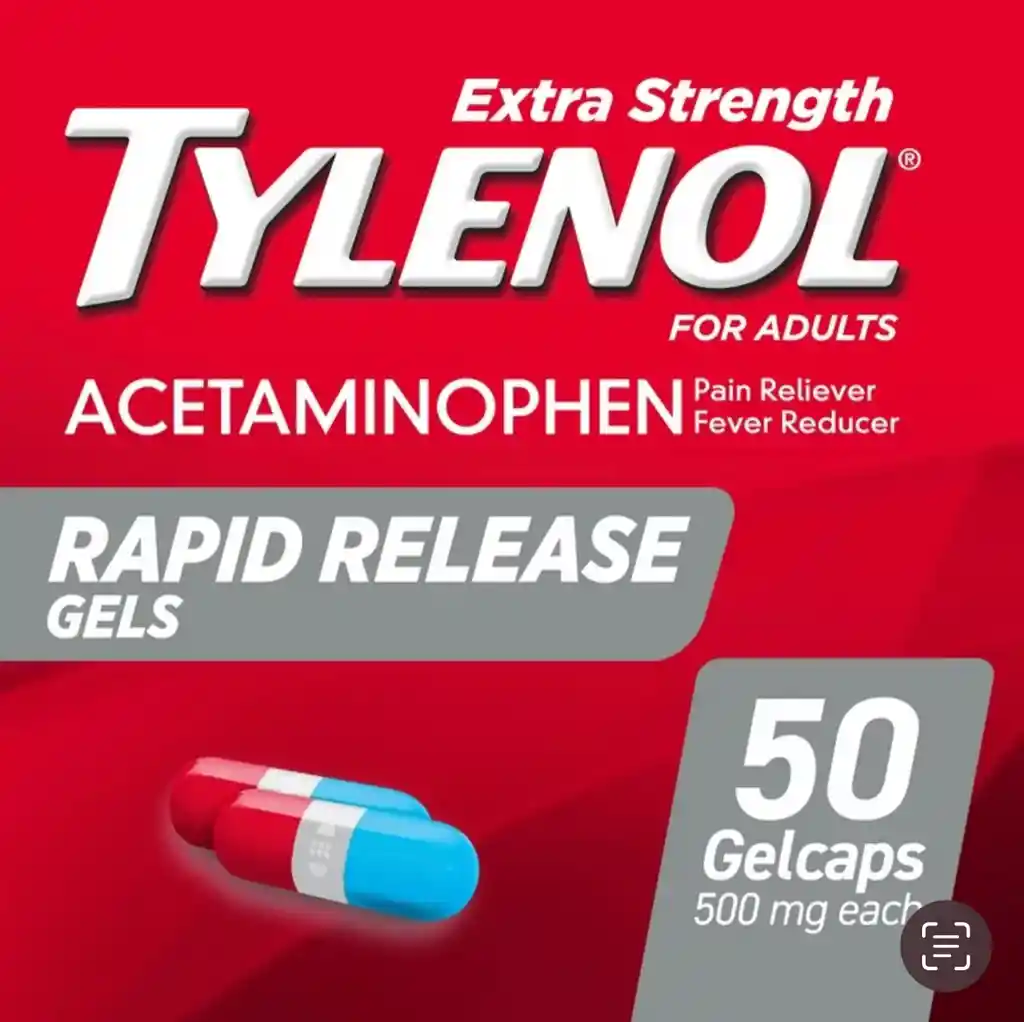 Tylenol Extra Strength Capsulas Gel X50