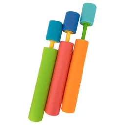 Pistola Lanza 60cm Chorros Agua Espuma Potente Niños Piscina